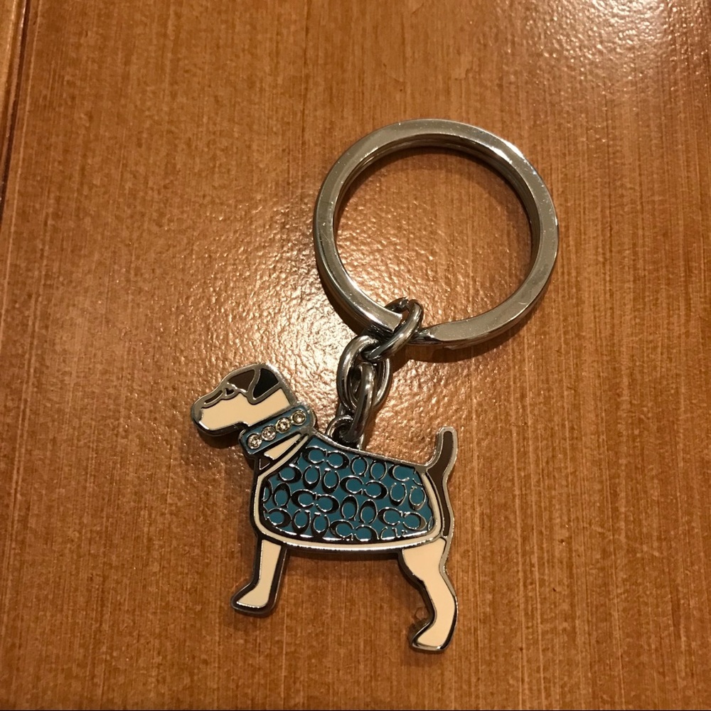 Coach Dog Keychain